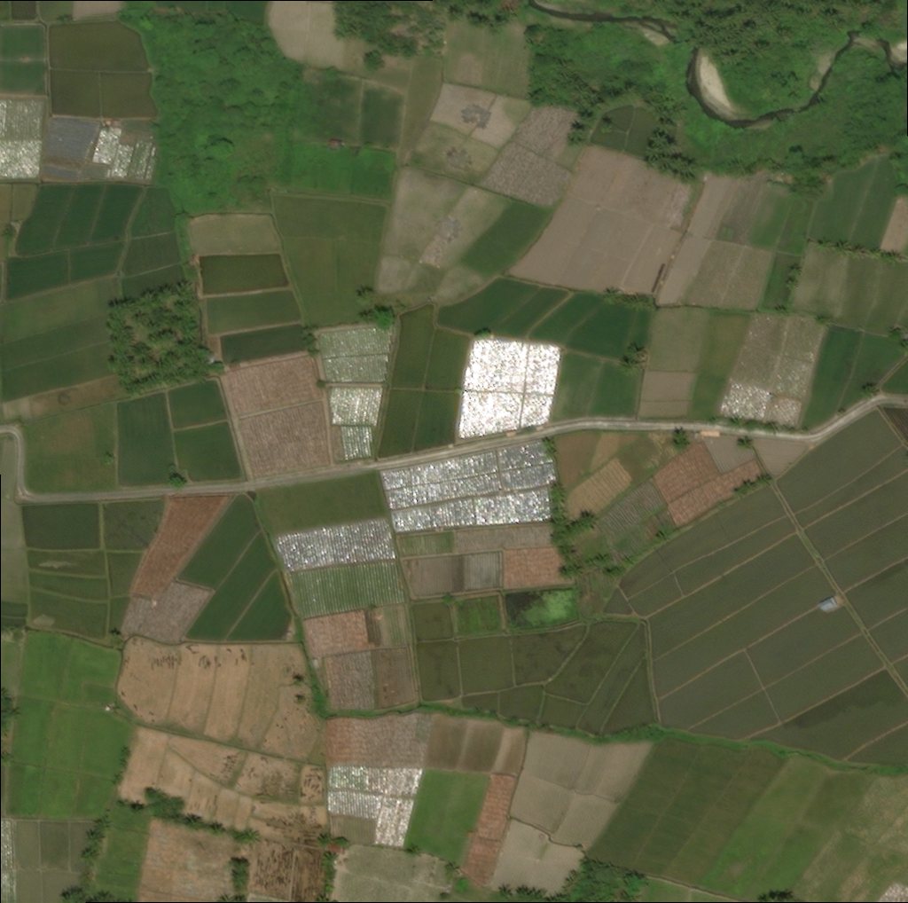 Foto satelit sebelum bencana